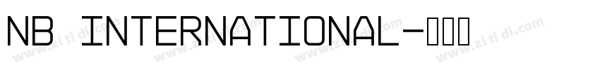 NB International字体转换